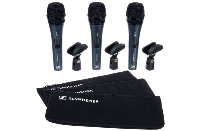 Set microfoane vocale Sennheiser e835-S 3Pack