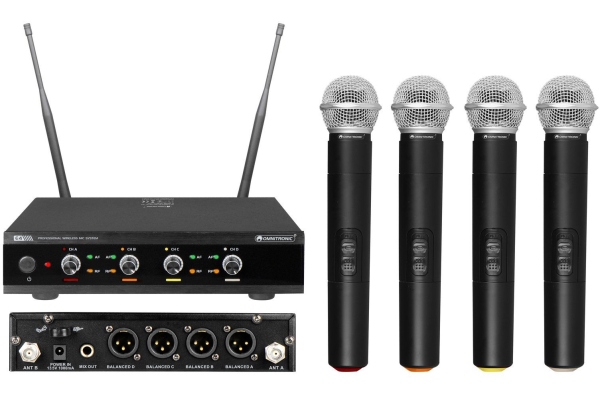 Omnitronic UHF-E4 Wireless Mic System 500