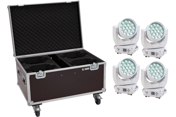 Set 2x LED TMH-X4 Moving-Head Wash Zoom ws + Case with wheels Set 2x LED TMH-X4 Moving-Head Wash Zoom ws + Case with wheels