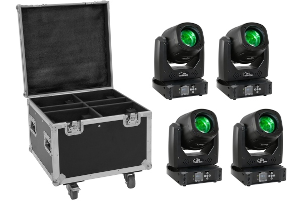 Set 4x LED TMH-B90 + Case with wheels Set 4x LED TMH-B90 + Case with wheels