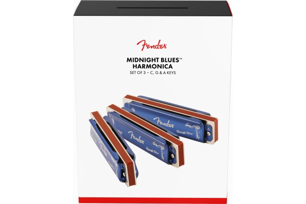 Midnight Blues Harmonica Pack of 3 with Case Midnight Blues Harmonica Pack of 3 with Case
