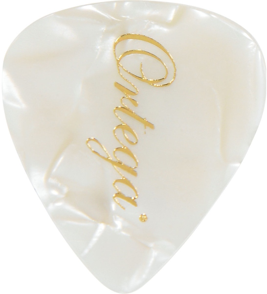 Ortega Picks White Pearl Medium 10 pcs - white