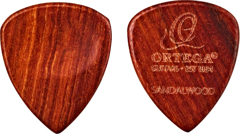 Ortega sandel wood picks - curved / 2pc pack