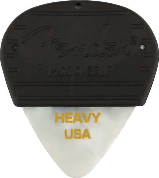 Fender Mojo Grip Picks Celluloid Heavy 3-Pack White Moto