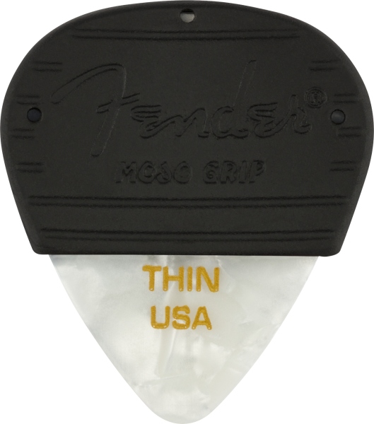 Fender Mojo Grip Picks Celluloid Thin 3-Pack White Moto