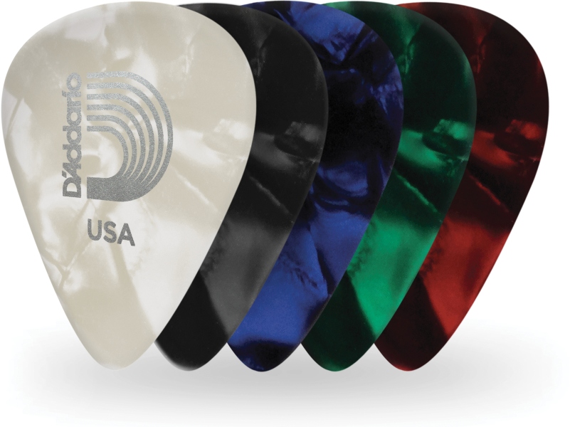 Daddario Blue Pearl Celluloid 10 pack Heavy