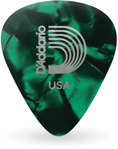 Daddario Green Pearl Celluloid 10 pack Light
