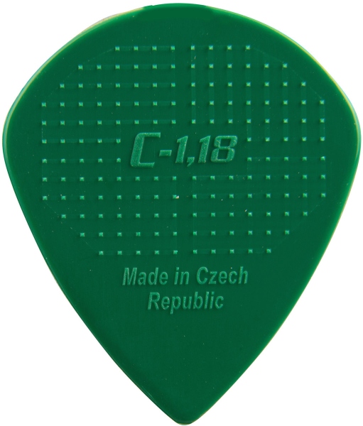 Janicek Picks Janicek Nylonpicks 1,18 verde inchis set 6