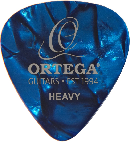 Ortega Blue Pearl Picks Heavy 10pcs Pack