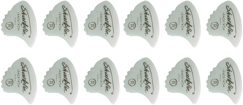Shark Fin Goldprint Medium, white set 12