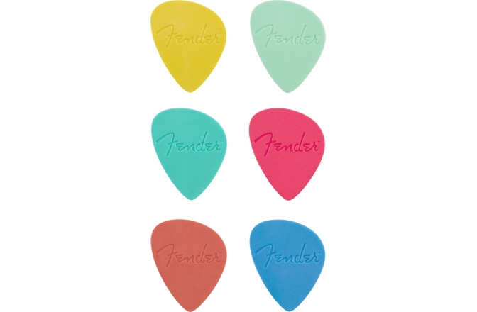 Set Pene  Fender Offset Picks Multi-Color (6)