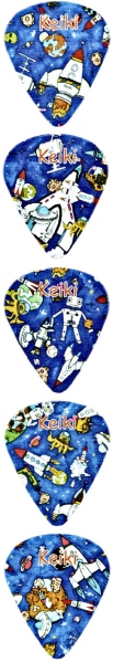 Ortega KEIKI ''Spaceman'' Picks - 25 pcs.