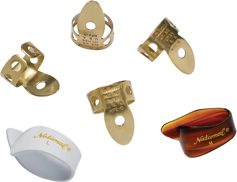 Daddario National Brass Finger Pick Bundle - 6 pack