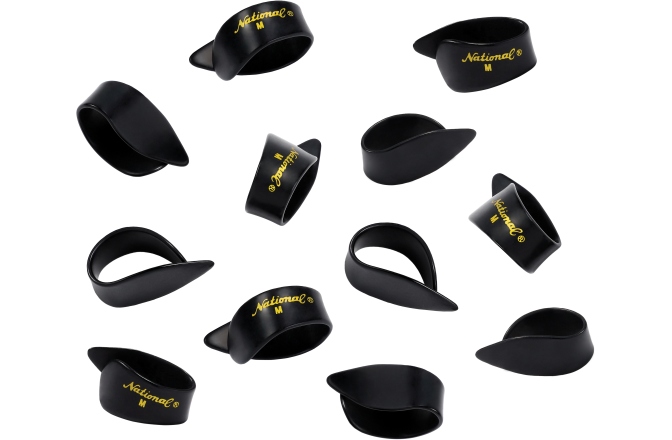 Set Pene pentru Deget Daddario National Medium Black - 12 pack