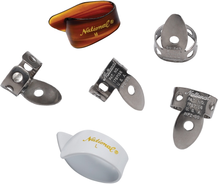 Daddario National Stainless Steel Finger Pick Bundle - 6 pack