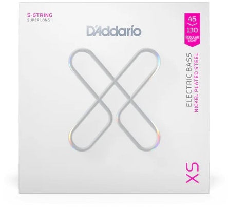 Daddario XS Nickel Bass 45-130 Regular Light 5-String Super Long Scale Coated