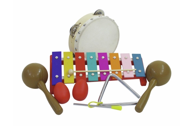 Set Percuții pentru Copii Dimavery Percussion-Set III 7 parts