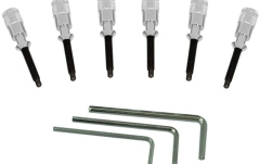 Set piese de schimb pentru sisteme tremolo Floyd Rose  FRHPSCP - Hollow Point Intonation System - Satin Chrome