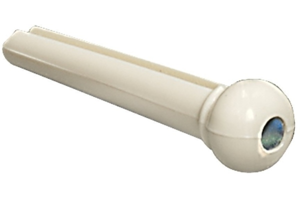 Gewa Bridge plug cu Abalone-dot, alb