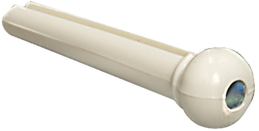 Gewa Bridge plug cu Abalone-dot, alb