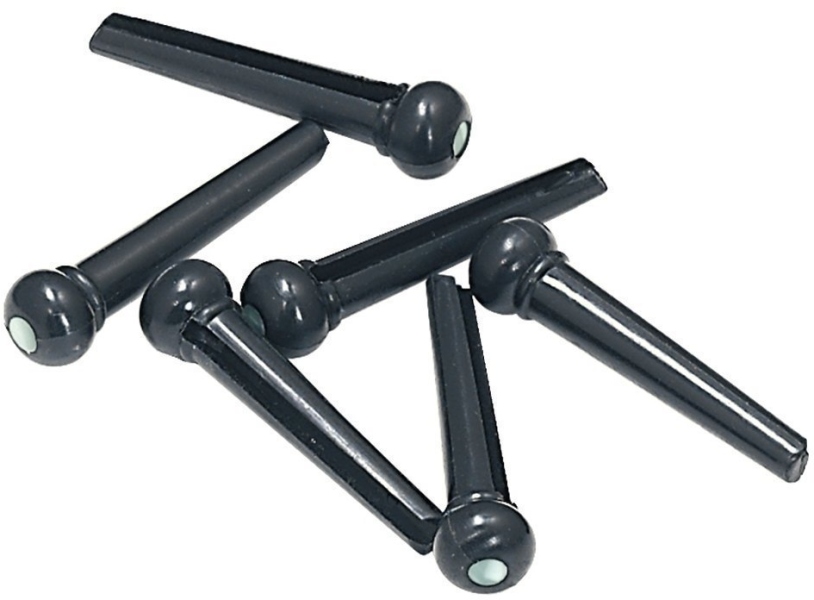 Gewa Bridge plug cu Abalone-dot, negru