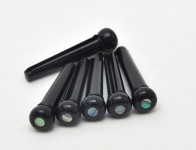 Set pini pentru chitara acustica Goeldo Acoustic Bridge Pins BK
