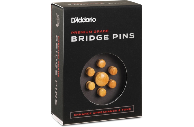 Set pini corzi și end pin Daddario Boxwood Bridge Pins with End Pin Set