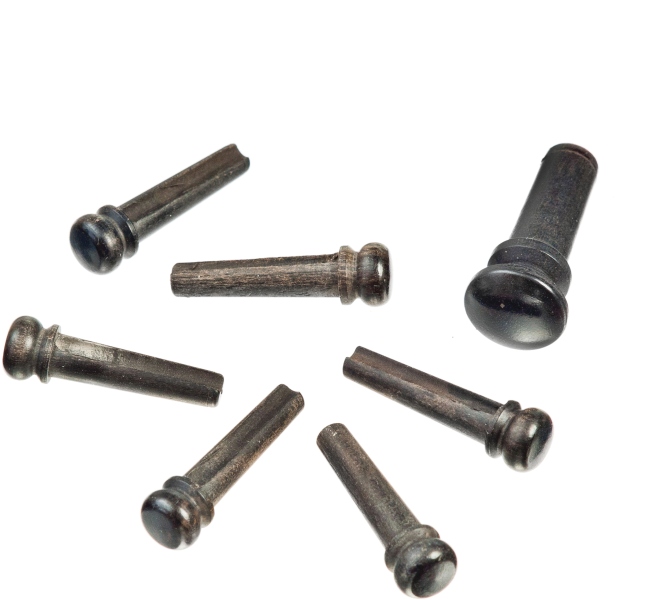 Daddario Ebony Bridge Pins with End Pin Set Ebony