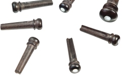 Set pini corzi și end pin Daddario Ebony Bridge Pins with End Pin Set Pearl Inlay