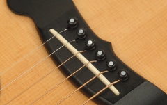 Set pini corzi și end pin Daddario Ebony Bridge Pins with End Pin Set Pearl Inlay