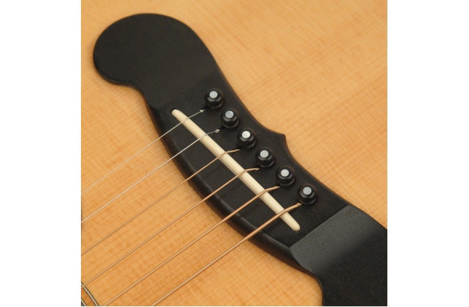 Set pini corzi și end pin Daddario Ebony Bridge Pins with End Pin Set Pearl Inlay