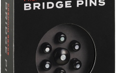 Set pini corzi și end pin Daddario Ebony Bridge Pins with End Pin Set Pearl Inlay