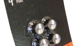 Set Potențiometre de Chitară Gibson MK-010 Top Hat Style Black/Silver Metal Insert