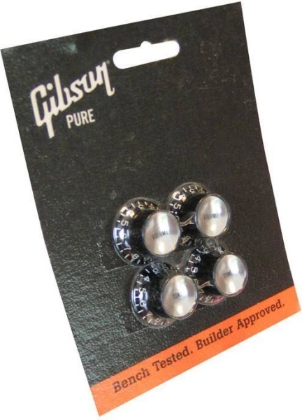 Gibson MK-010 Top Hat Style Black/Silver Metal Insert