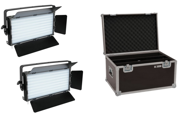 Set 2x LED PLL-480 CW/WW Panel + Case