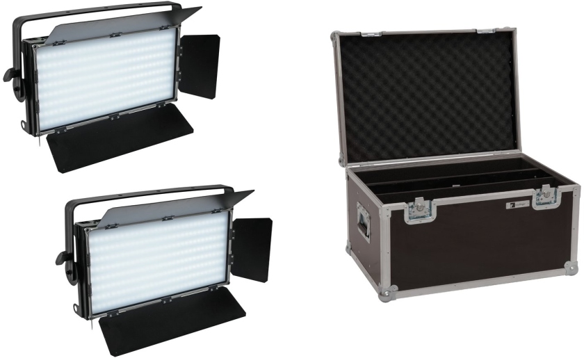 Eurolite Set 2x LED PLL-480 CW/WW Panel + Case