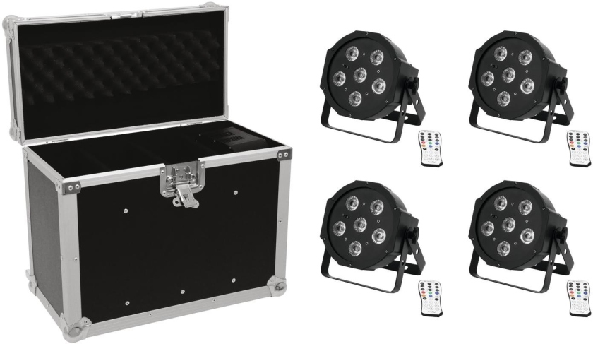 Eurolite Set 4x LED SLS-603 + Case EC-SL4M