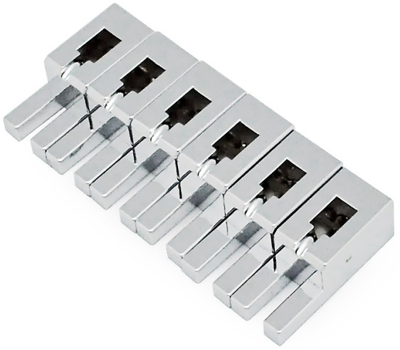 Floyd Rose FRNFTBSSCP - Non-Fine Tuner Saddle Set - Chrome