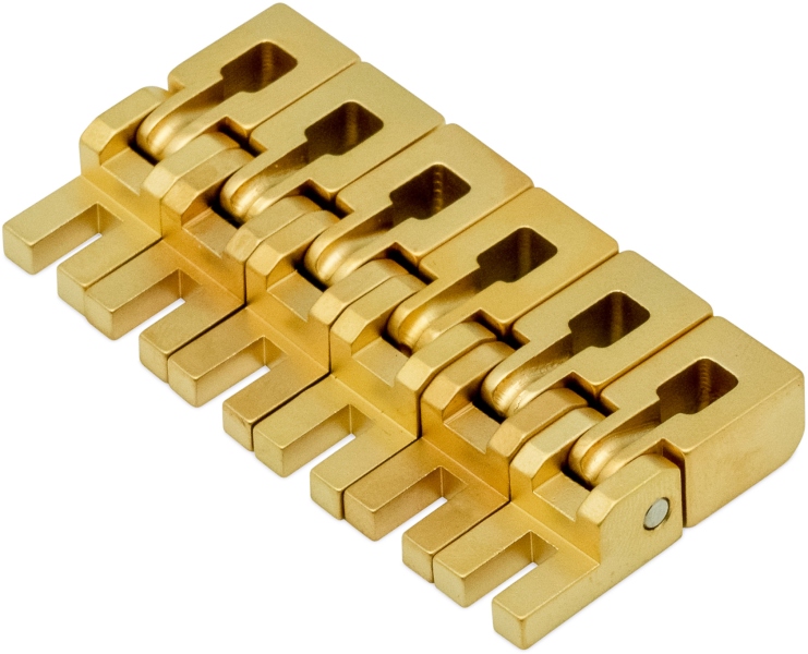 Floyd Rose FROBSSSGP - Original Saddle Set (6) - Satin Gold
