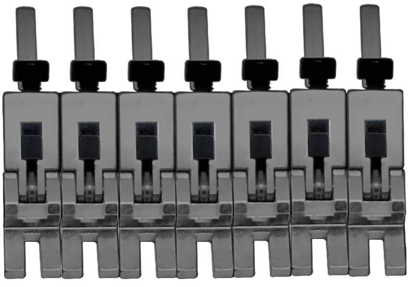 Floyd Rose FRP17BSSBN - 1000 Series Pro 7-String Saddle Set - Black Nickel
