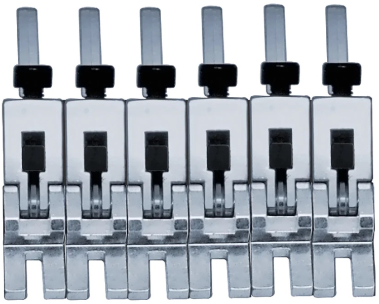 Floyd Rose FRP1BSSC - 1000 Series Pro 6-String Saddle Set - Chrome