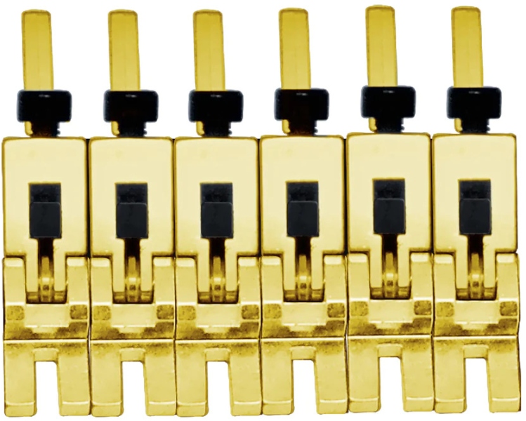 Floyd Rose FRP1BSSG - 1000 Series Pro 6-String Saddle Set - Gold