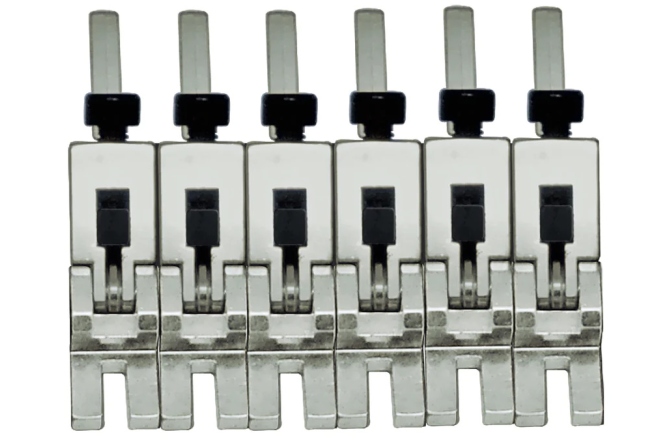 Set saddles Floydrose Floyd Rose  FRP1BSSN - 1000 Series Pro 6-String Saddle Set - Nickel