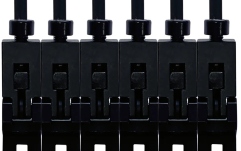 Set saddles Floydrose Floyd Rose  FRP1BSSSB - 1000 Series Pro 6-String Saddle Set - Satin Black