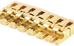 Set saddles Floydrose Floyd Rose  FRS27BSSG - Special Series 7-String Bridge Saddles Set - Gold