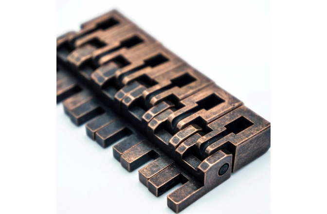 Set saddles Floydrose Floyd Rose  FRS2BSSAB - Special Series Bridge Saddles Set - Antique Bronze