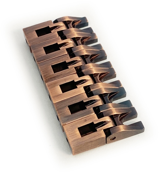 Floyd Rose  FRXBSSABP - FRX Bridge Saddles Set - Antique Bronze