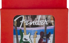 Set Suport de Pahare Fender Guitars Coasters 4-Pack Multi-Color Leather