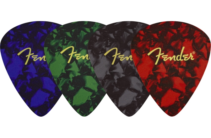 Set Suport de Pahare Fender Pick Shape Logo Coasters 4-Pack Multi-Color