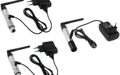Set transmițător DMX fără fir cu 2 receptoare Eurolite Set transmițător DMX fără fir cu 2 receptoare 